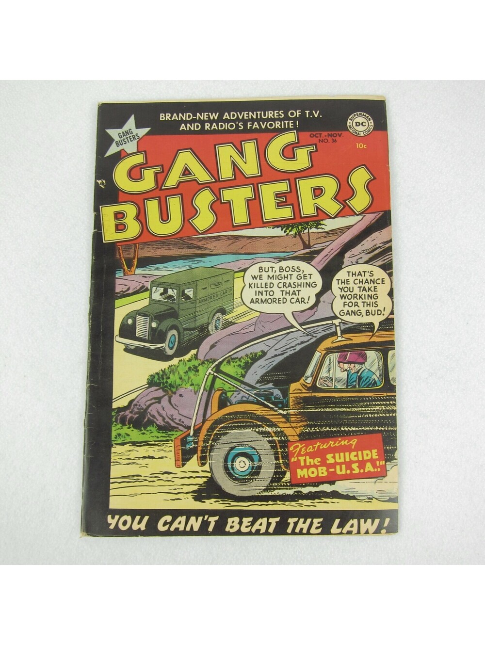 Vintage 1953 Gang Busters Comic Book 36 October-November DC Comic Golden Age